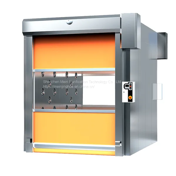 MRJH Fast Rolling Shutter Door Explosion-Proof Curtain Fully Automatic 304 Stainless Steel Cargo Air Shower photo-2