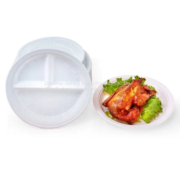 Manufacturer Customized 8inch 10 Inch Round Plate PP Dinner Plate Disposable Plastic Parties Dish photo-3