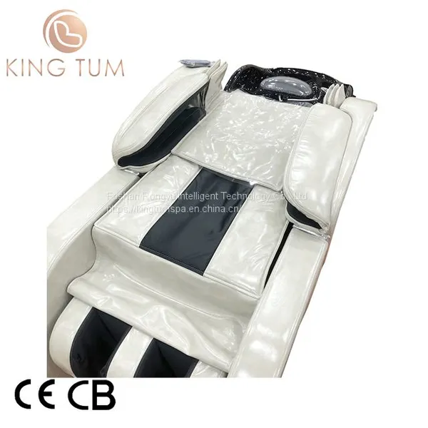 2023 New Fully Automatic Salon Furniture Shampoo Bed Equipment Electric Massage Shampoo Chair 605 photo-5