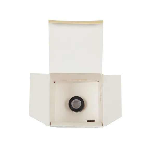 Custom Wholesale Eco-Friendly Exquisite Ivory Cardboard Cosmetic Packaging Box for Cosmetic photo-2