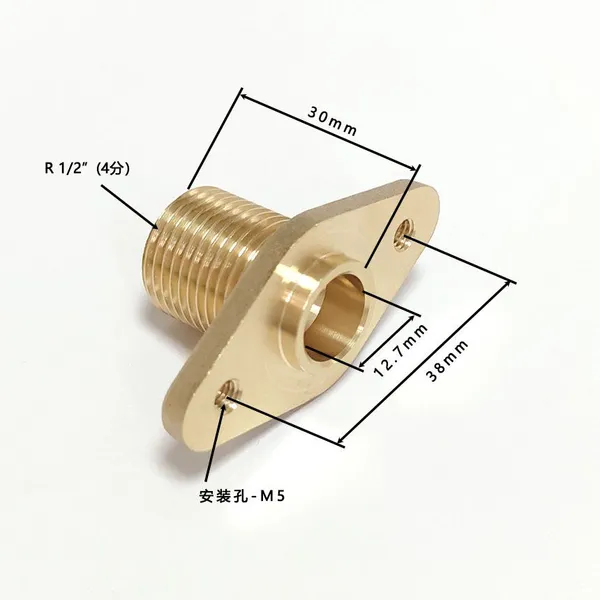 Brass Fittings,Socket Female Thread Joint With Ear,Adopting C37710 photo-2