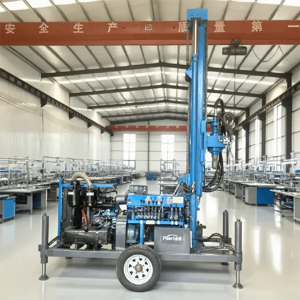 50-180 meter small trailer type drilling machine for sale