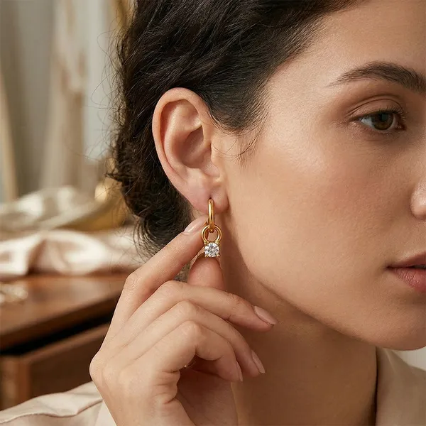 Waterproof Stainless Steel Earrings Wholesale Lead Free Pierce Jewelry for Sensitive Skin photo-4