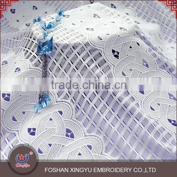 New Special Design Best Price Fashion Stretch Water Soluble French Embroidery Lace Fabric photo-4