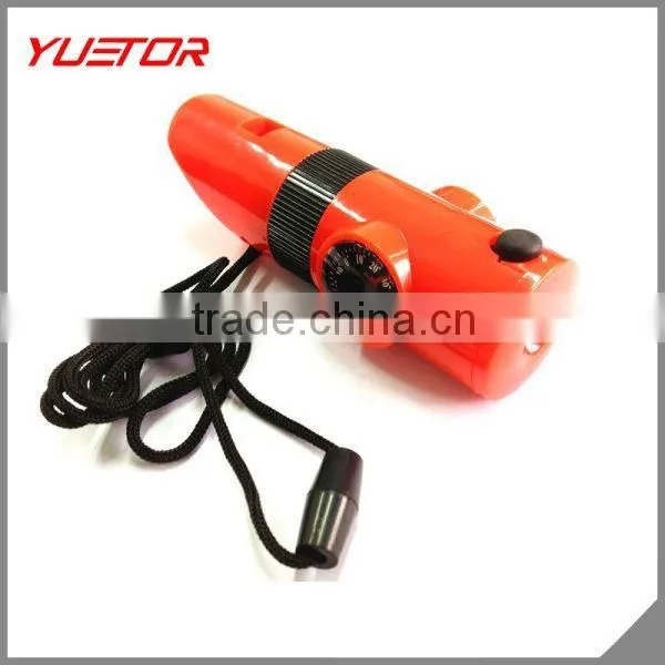 Outdoor Survival Kits Gears With Whistle;Compass;magnifying Glass;Mirror;Storage Tank,flashlight,thermometer 7in1 photo-6