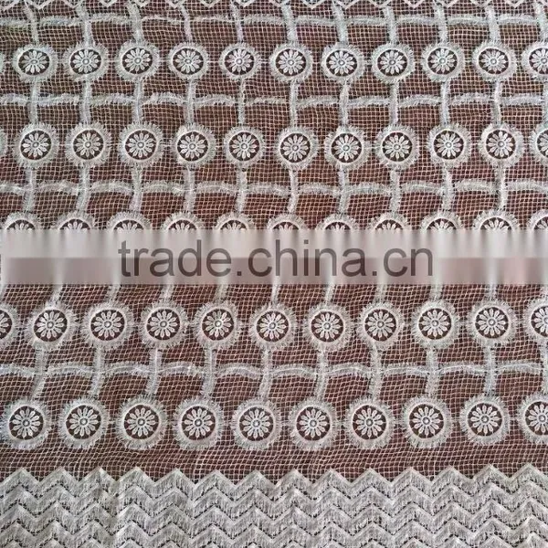 2016 Milk Silk Lace Fabric Design With Flower Polyester Lace Fabric for Garment Accessory photo-4