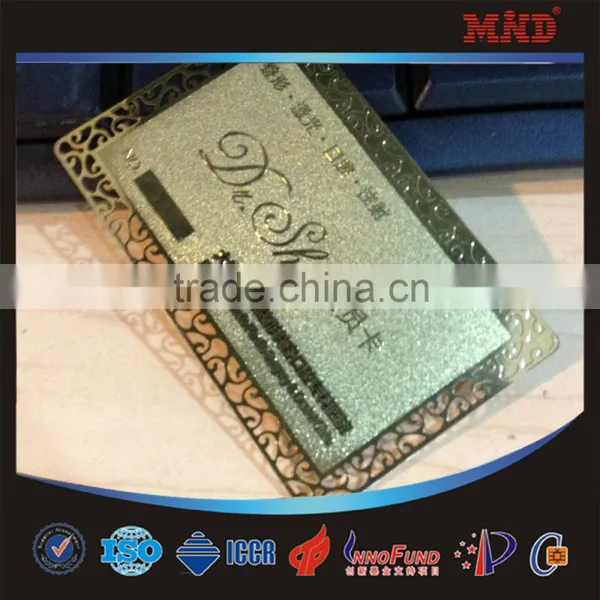 MDC1345 Promotion Metal Business Card Hollowed-out Metal Card Cheap photo-6