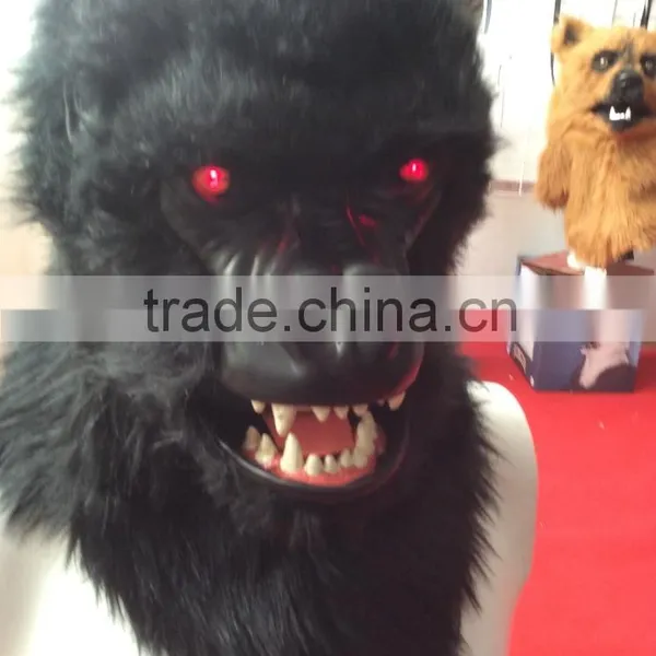 Customized Cosplay Props Vinyl Full Head Animal Masks Halloween Full Head Wolf Masks photo-6