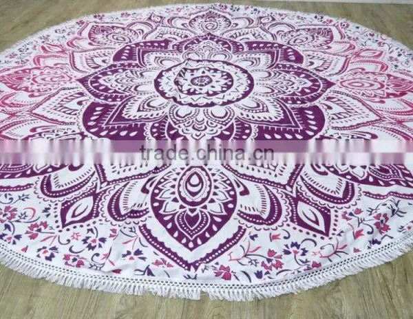 Mandala Round Beach Towel photo-4
