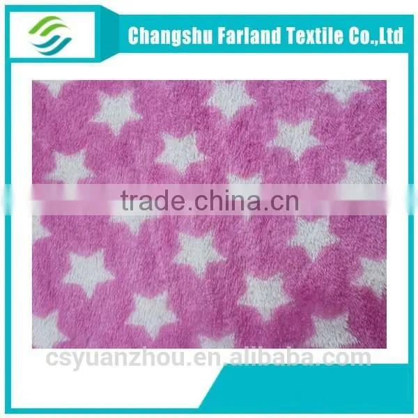 Arctic Cashmere Star Pattern Printed Fleece for Warm Clothing photo-3