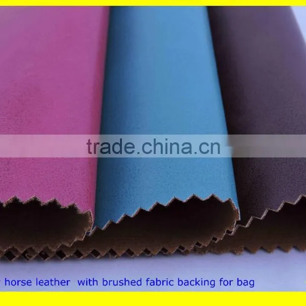 2015 New Products in China Crazy Horse Leather for Bag Quality Choice