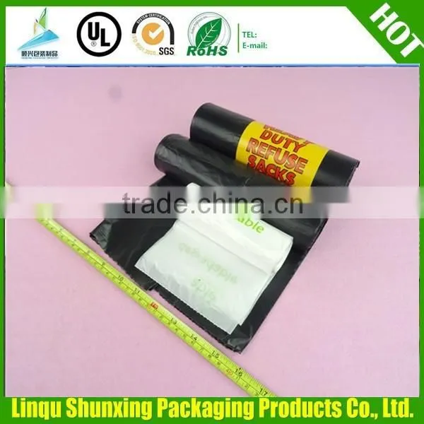 Plastic Waste Bag / Bin Liner Garbage Bags / Black Trash Bags photo-2