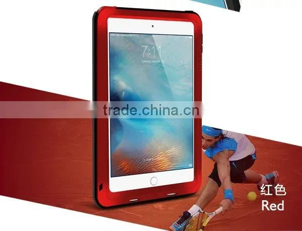 Love Mei Metal Polymer Powerful Gorilla Glass Waterproof Shockproof Dirt Proof Protective Cover Case For IPad Mini 4 TB-0148 photo-5