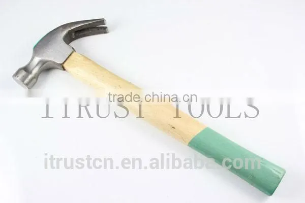Green Wooden Handle American Claw Hammer HM1058 photo-4