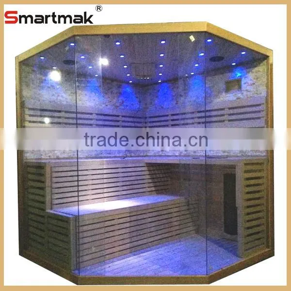 2015 New Design Wholesale Price Luxurious Wooden Finland Steam Sauna Room Traditional Sauna Room photo-2