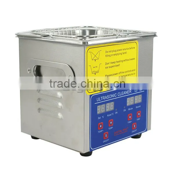 High Quality 2L Stainless Steel W/Timer Ultrasonic Cleaner Heater