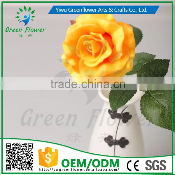 Greenflower 2016 Wholesale Handscrafts Real Touch Latex PU China Artificial Flowers Rose for Wedding Decoration Occation photo-4
