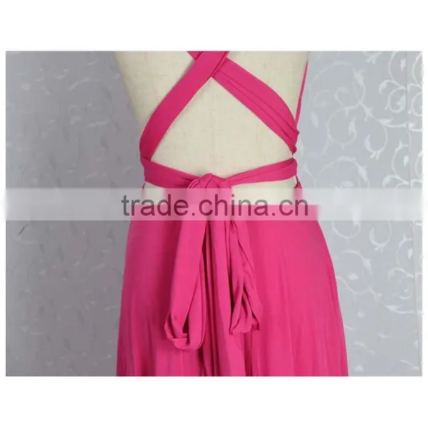 2016 Fashion Women Multi Way Convertible Wrap Dress Prom Gown Evening Formal Dress photo-2