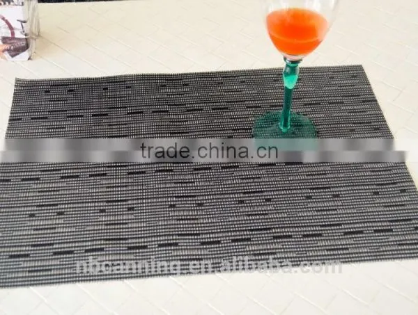 Vinyl Placemats for Restaurants/pvc Woven Mesh Placemats/woven Pvc Placemats for Restaurants