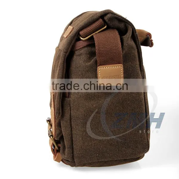High-grade and Soft Bag Canvas Material Digital Sling Camera Bag photo-2