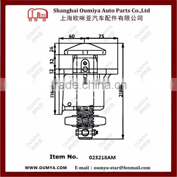 Semi Truck Trailer Spare Parts Door Lock System Twist Lock Container Trailer Rear Twist Lock 023218AM photo-3