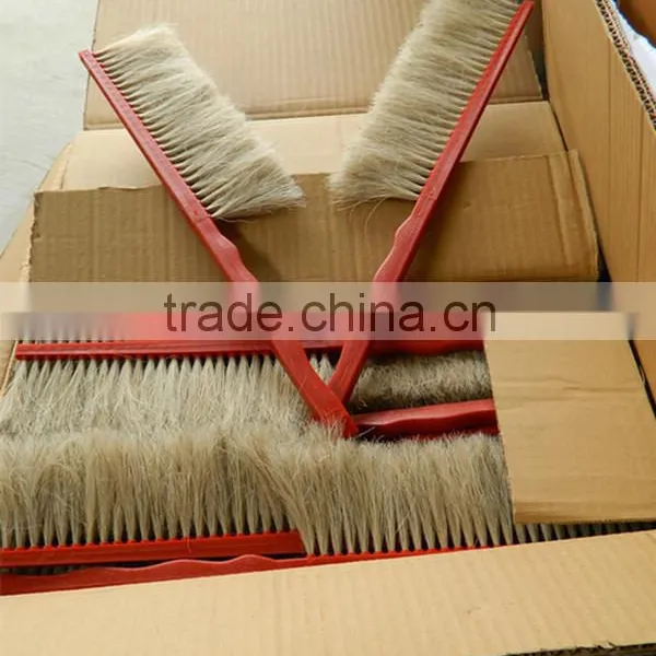 Wooden Hand Bristle Bee Brush Beehive Use photo-3
