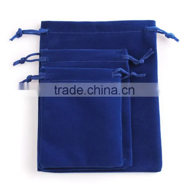 Custom Logo Embossed Drawstring Velvet Jewelry Pouch photo-4