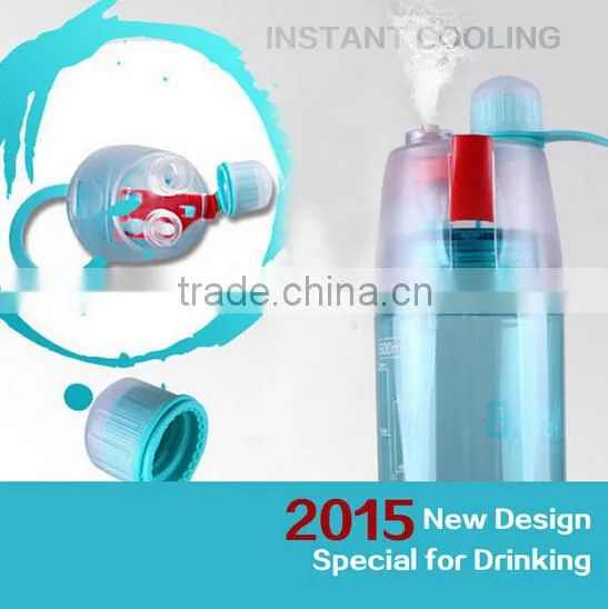 OEM New Design Mist Spray Sport Outdoor Water Bottle Side Handle photo-5