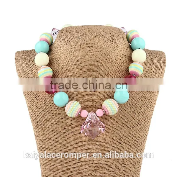 2016 Hot Wholesale Baby Necklace Beaded Baby Jewelry Crystal Necklace photo-3