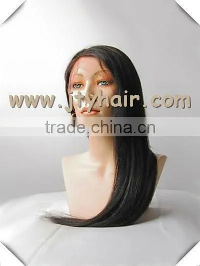 Hot Beauty 22" #1B Silky Straight, Natural Hairline, Peruvian Hair Full Lace Wig photo-3
