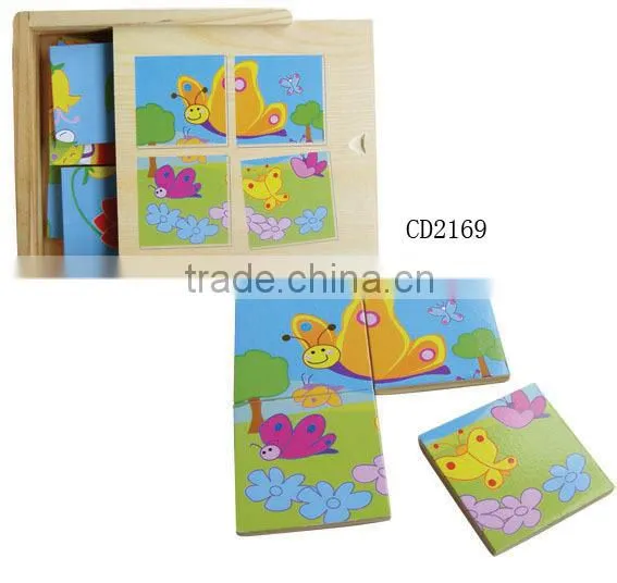 Wooden Puzzle Box Pullulation of Butterfly