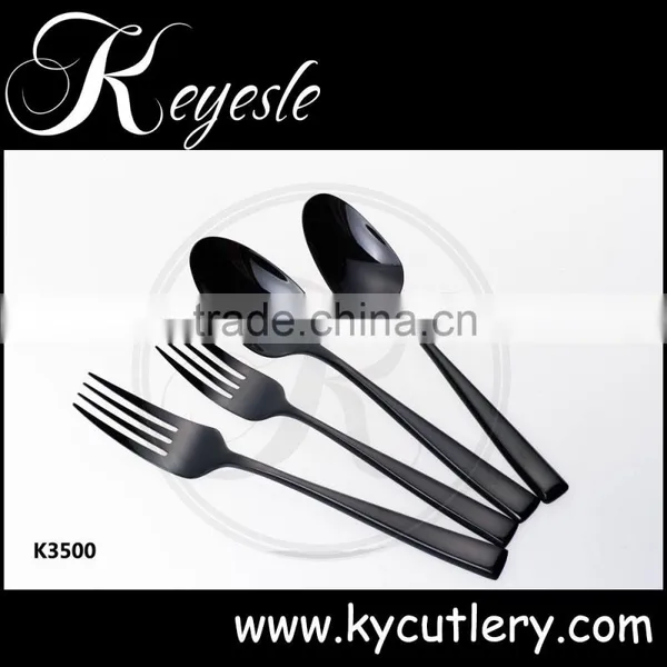 Black Gold Cutlery,cutlery Black Stainless,black Metal Cutlery Quality Choice photo-3
