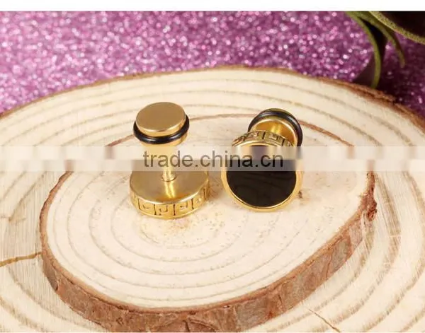 Stainless Steel Man Fashion Design Round Shaped Earrings photo-5