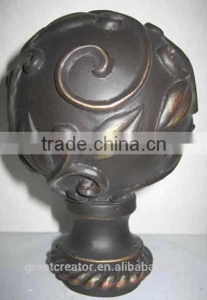 Home Decor Curtain Rod Finials Accessories Bed Finials photo-2