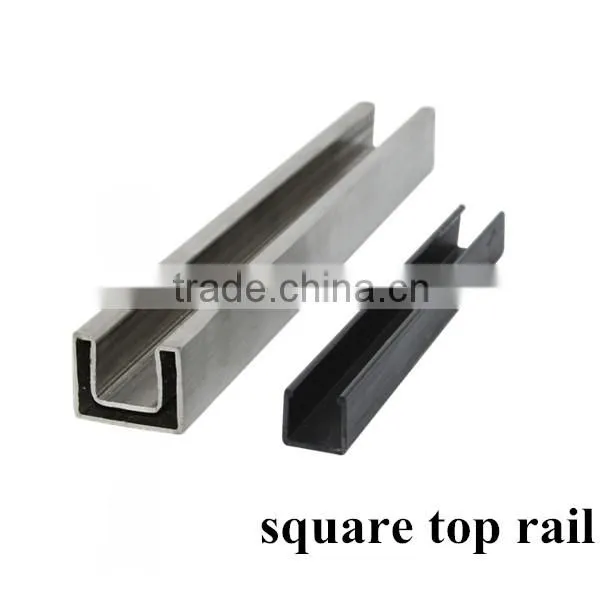 Glass Railing Stainless Steel Slotted Tube Handrail photo-3