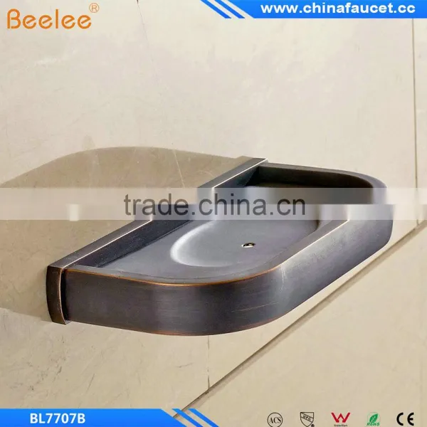 Oil Rubbed Bronze Bathroom Wall Mounted Black Brass Material Soap Dishes Soap Holder photo-3