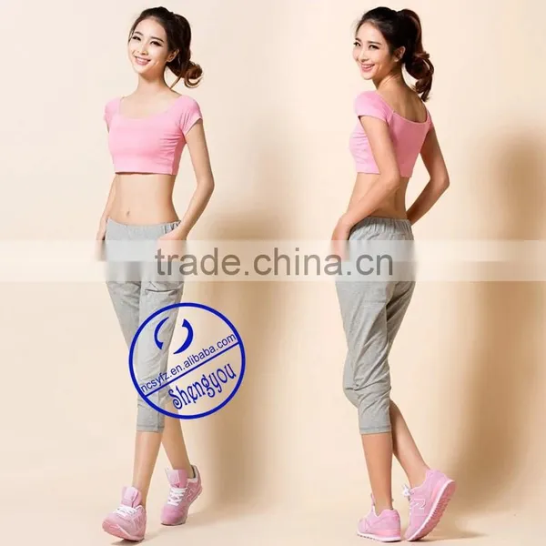 2015 New Design Lady Short Yoga Pants Factory in China photo-2