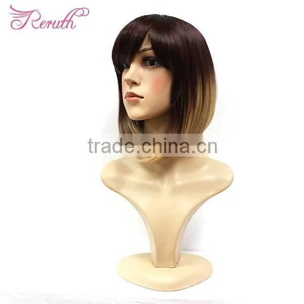 High Quality Wholesale Short Straight Bob Style Human Hair Wig photo-3