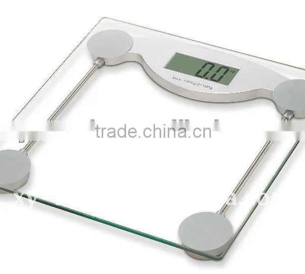 Transparent Glass Electronic Personal Scale 150kg