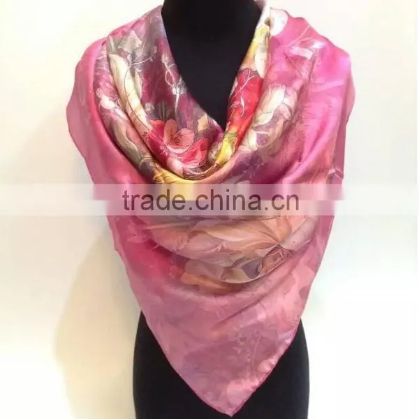 100% Silk Scarf, 12mm, Satin photo-6