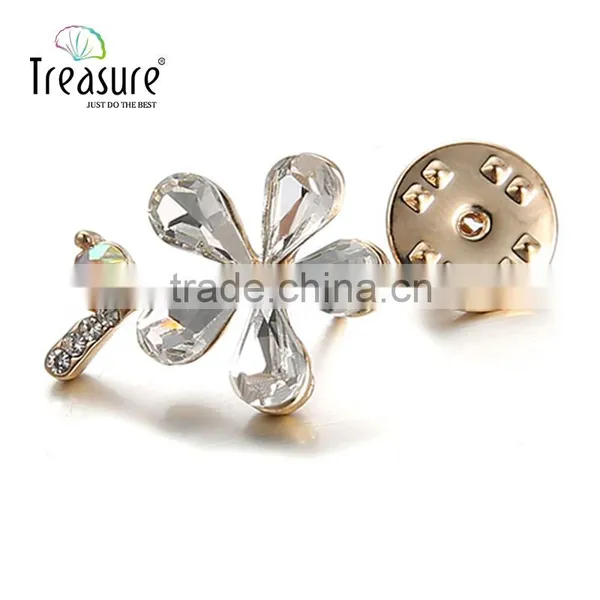 Wholesale Custom Wedding Brooch Earring Set Leather Jewelry Box photo-4