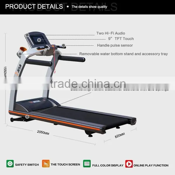 DC Motorized Semi-commercial Treadmill With MP3 photo-4
