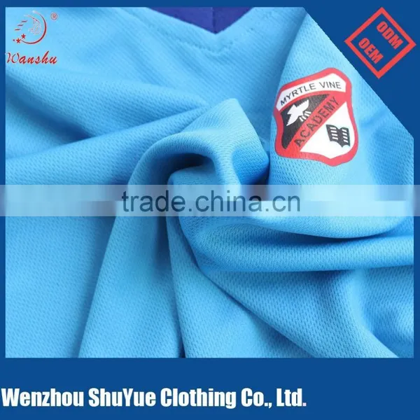 OEM 100% Polyester t Shirt V Neck ,heat Transfer Printing t Shirt photo-2