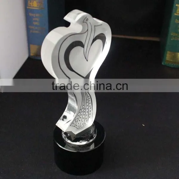 Sandblasting Newest Design Crystal Trophy for Sports Competition photo-4