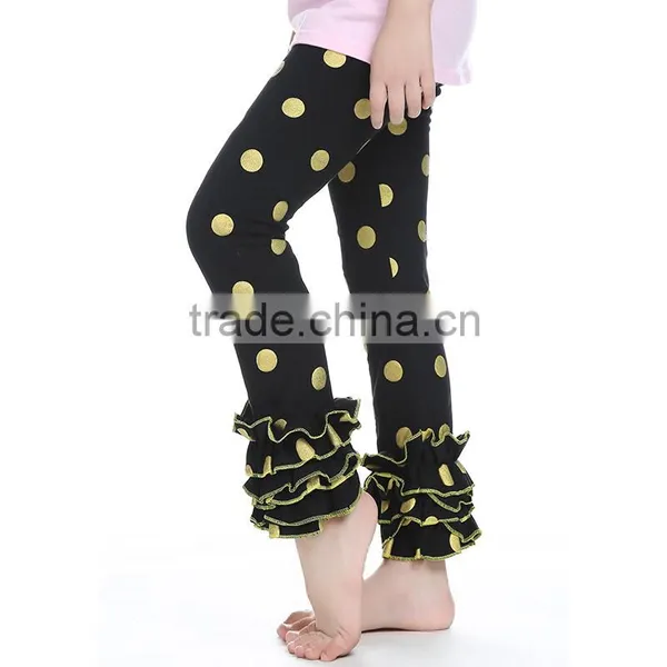 Kaiya Girls Light Pink Leggings Cotton Tight Leggings Children Christmas Leggings photo-4
