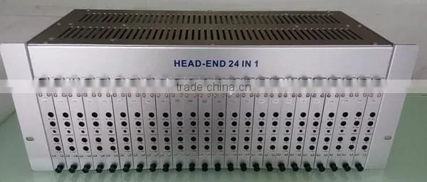 CATV RF Modulators 24 Fixed Channels in 1 Chasis Rack Modulator photo-2