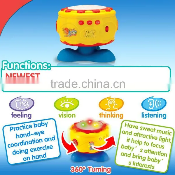 Funny Cartoon Lovely Musical Plastic Drum Set photo-4