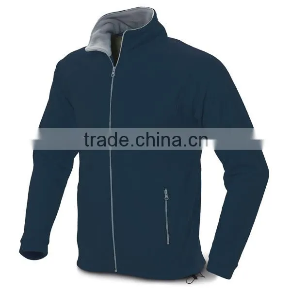 FLEECE JACKET:- LADIES HIGH COLLAR ZIP UP CVC FLEECE JACKET