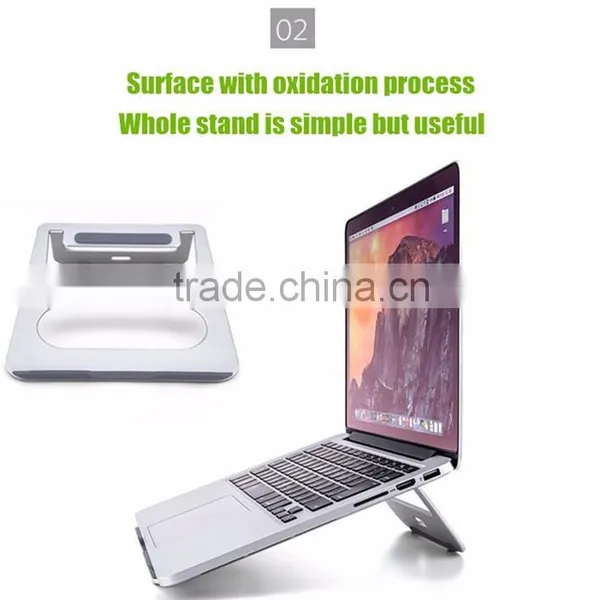 Newest Design Luxury Aluminum 10 to 17 Inch Cheap Laptop Stand Holder for IPad photo-2