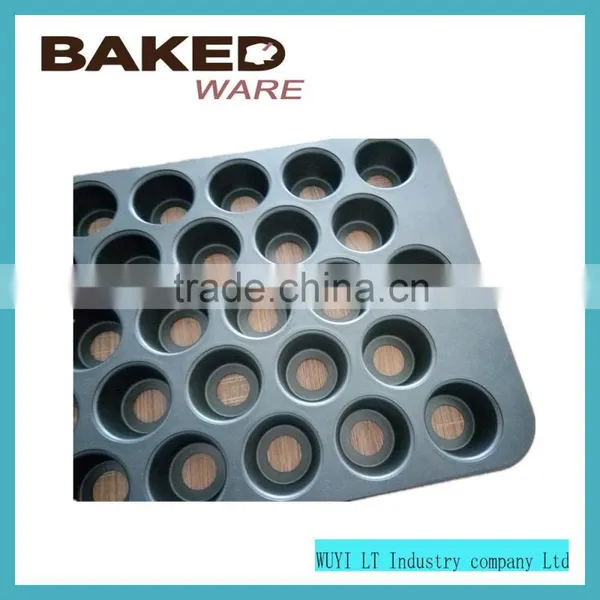 Carbon Steel Cupcake Pan Non-stick Muffin Pan Cake Pan With Loose Base photo-3